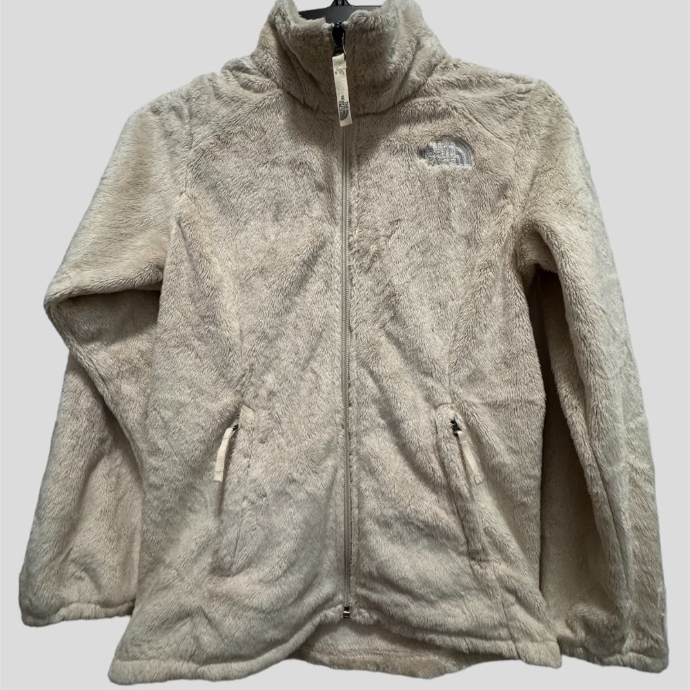 The North Face cream size M (10/12) full zip up sweater jacket